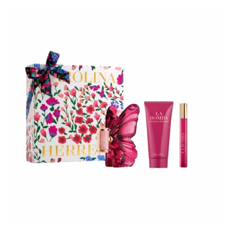 Carolina Herrera La Bomba Eau De Parfum Spray 80ml Set 3 Pieces