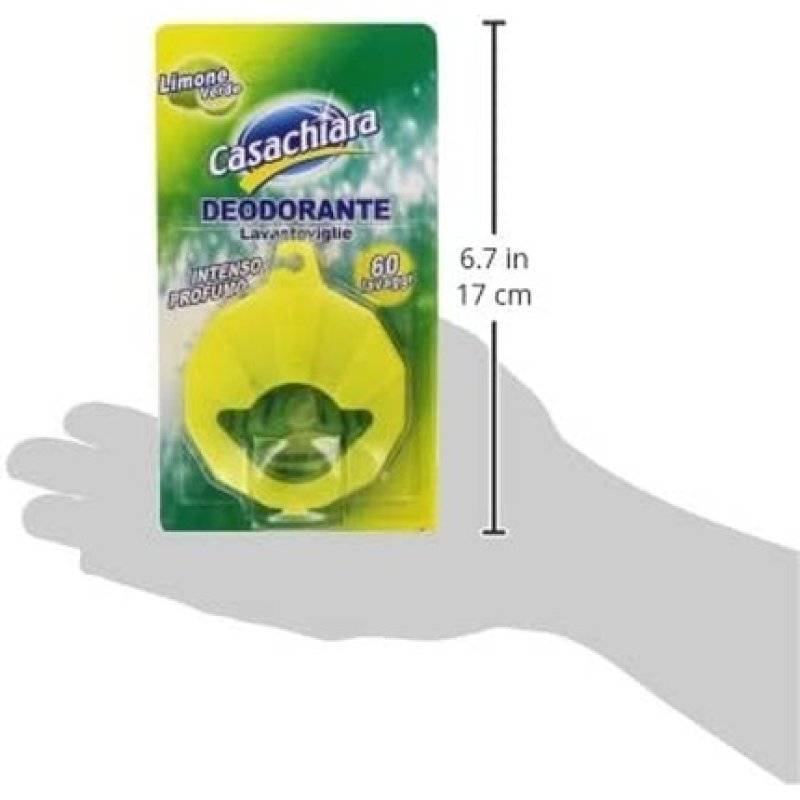Casachiara Dishwasher Deodorant Intense Lemon Scent - 240 Washes, Pack of 4