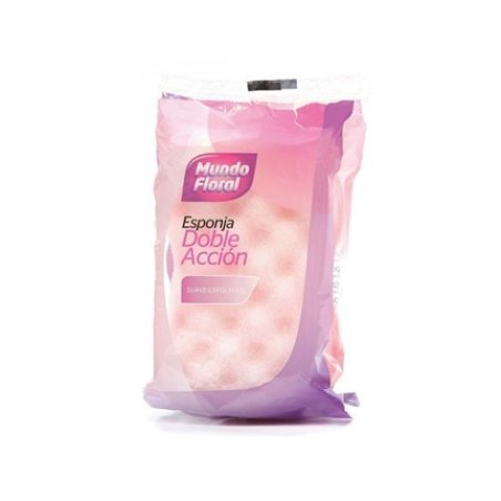 Floral World Double Action Bath Sponge