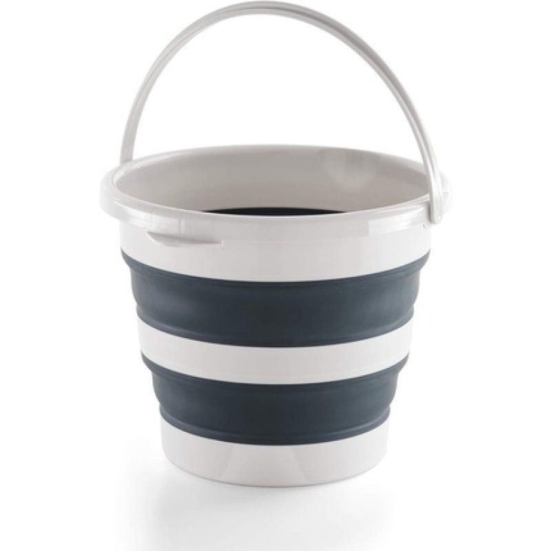 Mery Folding Bucket 12 Litres Light And Dark Grey