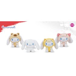 CINNAMOROLL - Assortiment de 8 Peluches - 4 Modèles - 22cm