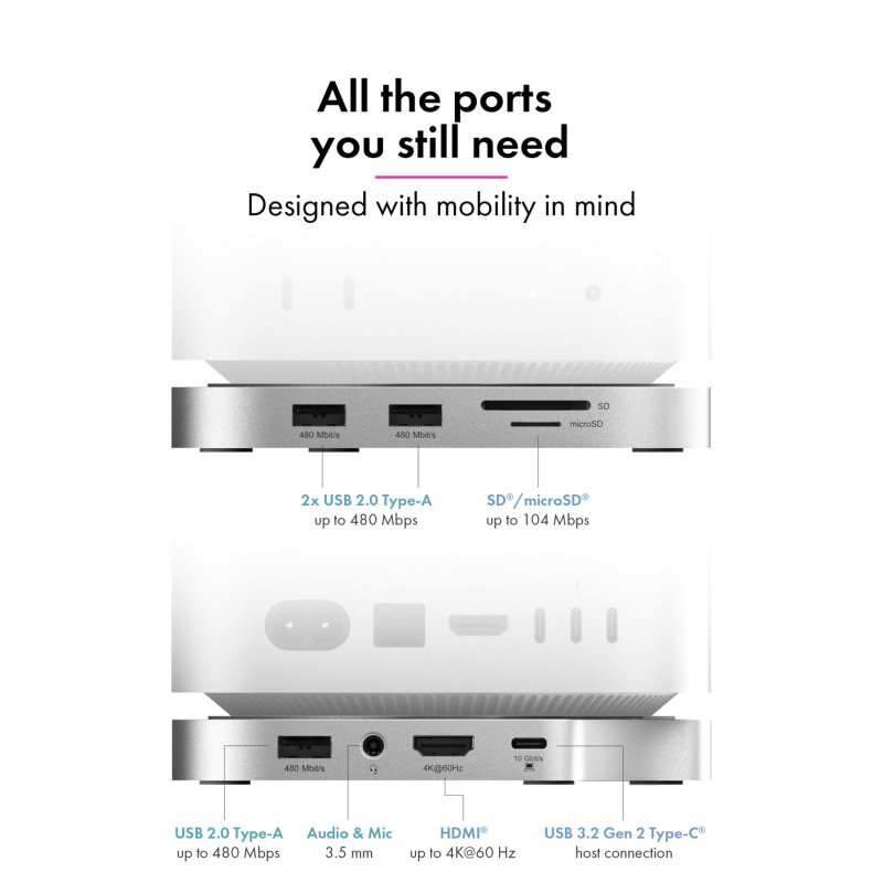 Raidsonic ICY BOX Club Dock 100 Dockingstation für Mac Mini® (IB-DK100)