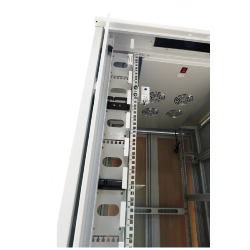 ALLNET Netzwerkschrank 19" 32HE B800/T1000mm perforierte Blechtüren Lichtgrau SNB-Serie