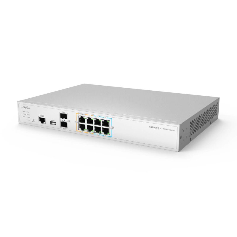 EnGenius Cloud Managed Security Gateway 2 x 2.5 GbE LAN & 6 x 2.5 GbE WAN & 2 SFP ports