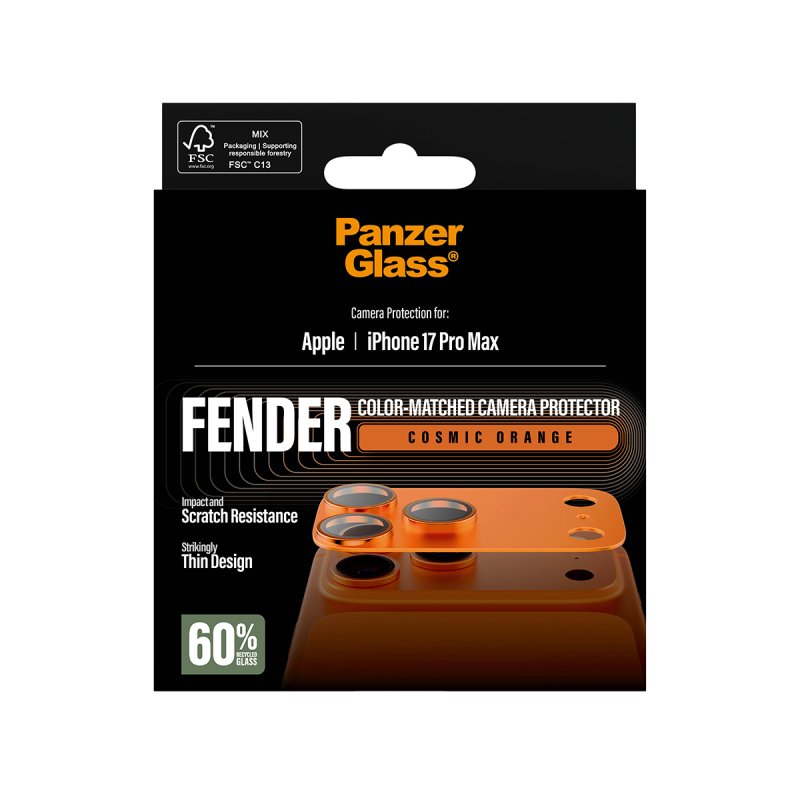 Panzerglass PanzerGlass FENDER Kameraschutz iPhone 17 Pro Max cosmic orange