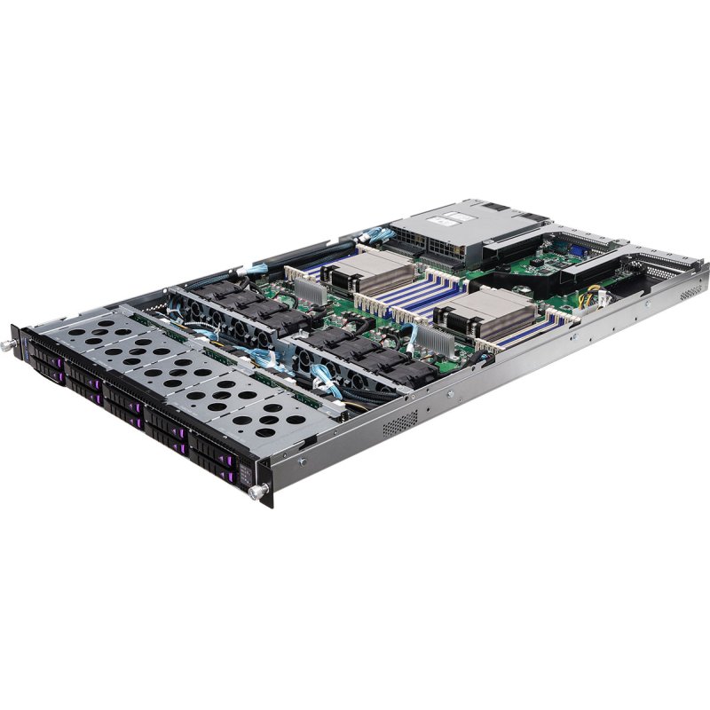 Asrock 1U10E-MILAN2 server barebone AMD SoC LGA 4094 Rack (1U) Grey