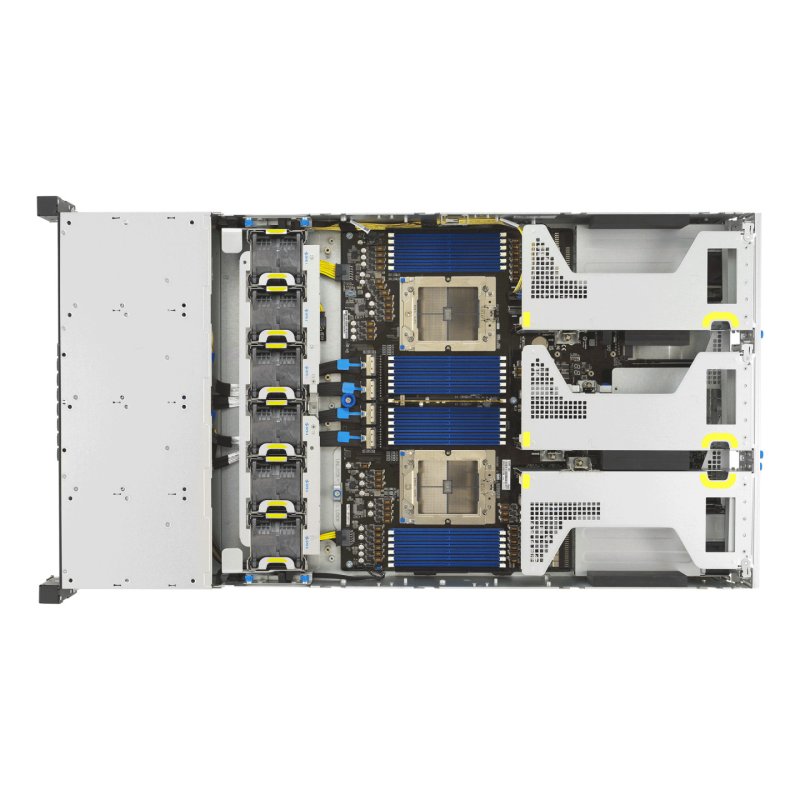 ASUS RS720A-E13-RS8U Socket SP5 Rack (2 U) Noir, Argent