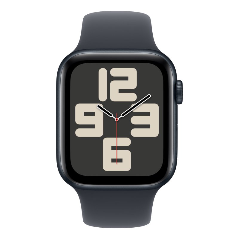 Apple Watch SE OLED 44 mm Numérique 368 x 448 pixels Écran tactile 4G Noir Wifi GPS (satellite)