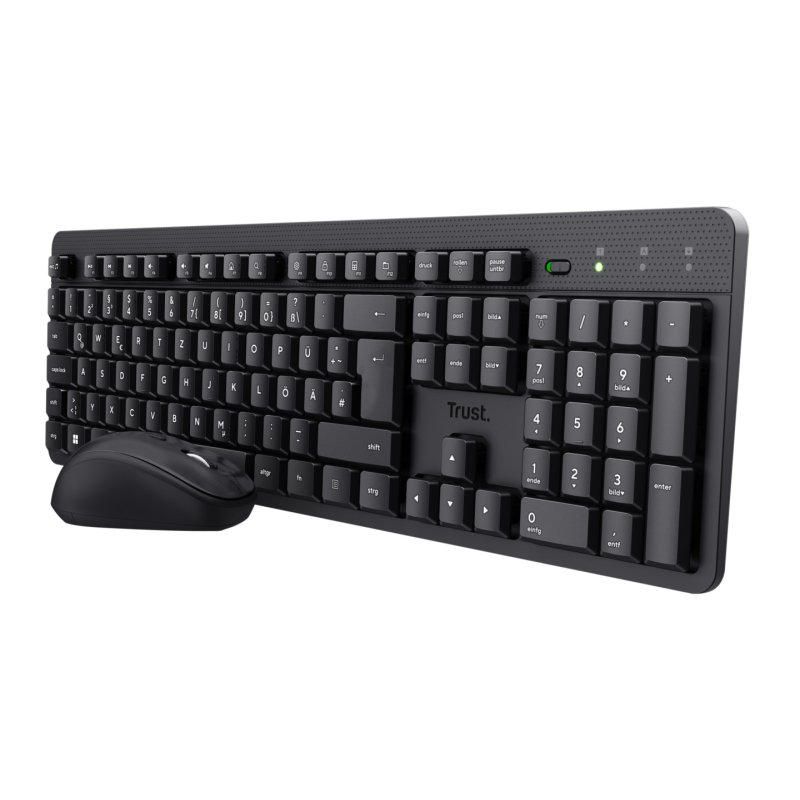Trust TKM-360 - Tastatur-und-Maus-Set - DE schwarz (“b2b brown box")
