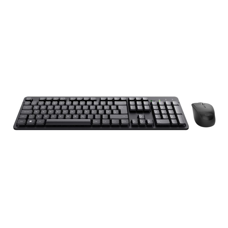 Trust TKM-360 clavier Souris incluse Bureau RF sans fil QWERTZ Allemand Noir