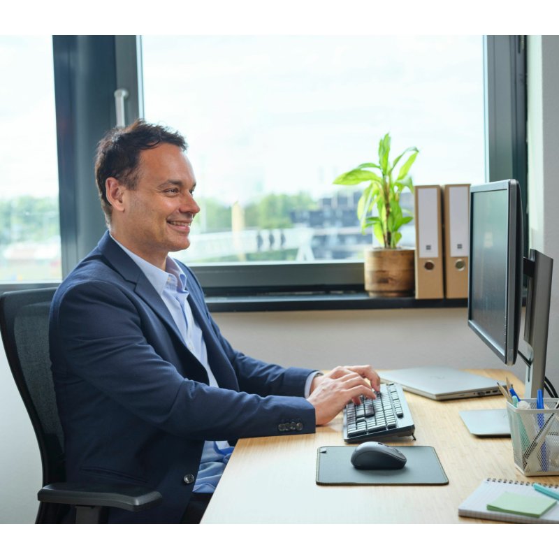 Trust TKM-360 - Tastatur-und-Maus-Set - DE schwarz (“b2b brown box")