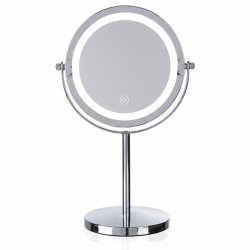 Beautifly - Cosmetic Mirror - Light - Mirror Diameter: 20 cm, Base Diameter: 12 cm, Height: 35 cm