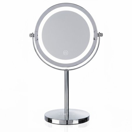 Beautifly - Cosmetic Mirror - Light - Mirror Diameter: 20 cm, Base Diameter: 12 cm, Height: 35 cm
