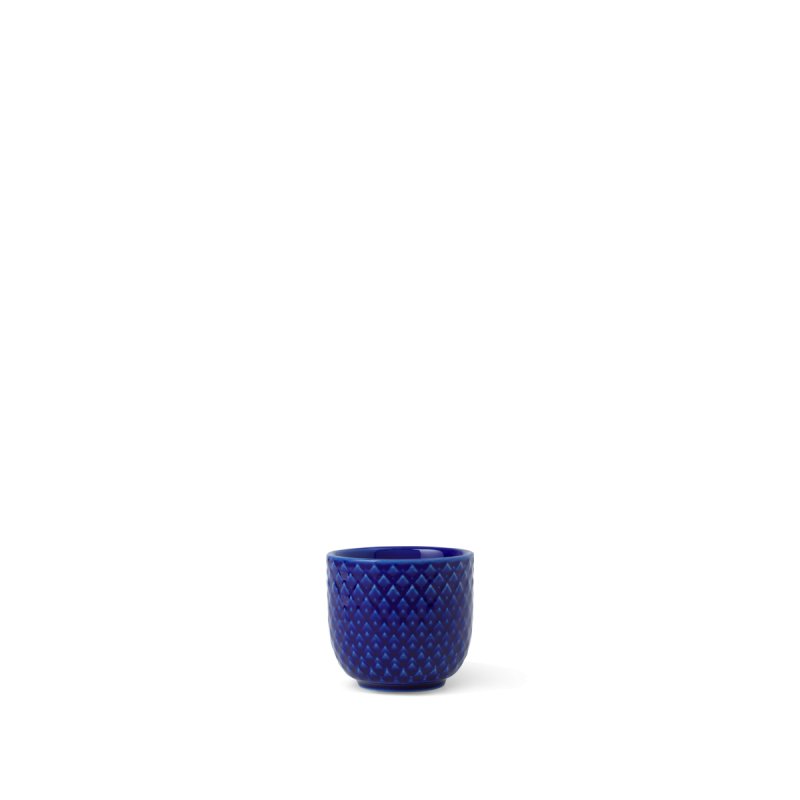 Lyngby Porcelæn - Rhombe Color Egg Cup - Ø5 cm - Dark Blue