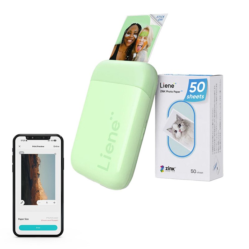 Liene Pearl 2x3" Portable Photo Printer (Green)