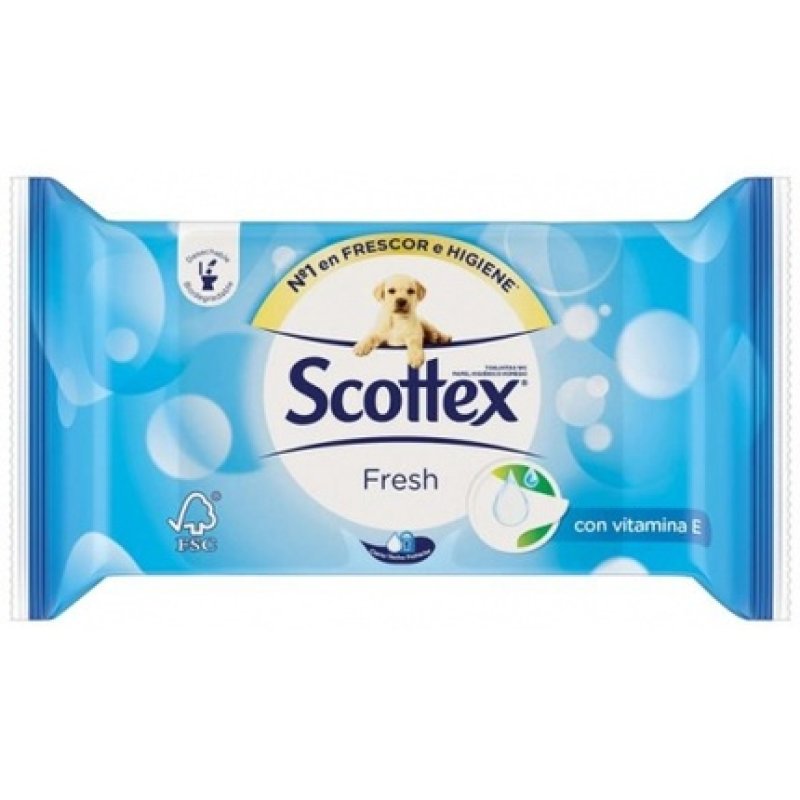 Scottex Fresh Toilet Hygienic Wipes 38 Units