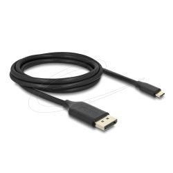 DeLOCK 80165 video cable adapter 2 m USB Type-C DisplayPort Black