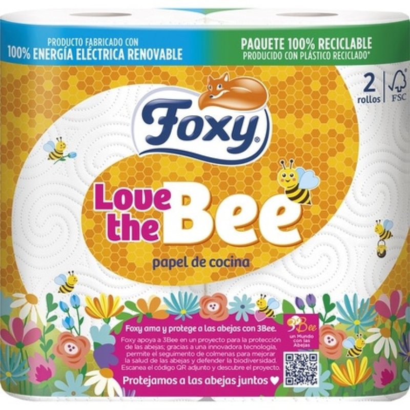 Foxy Love The Bee Kitchen Roll