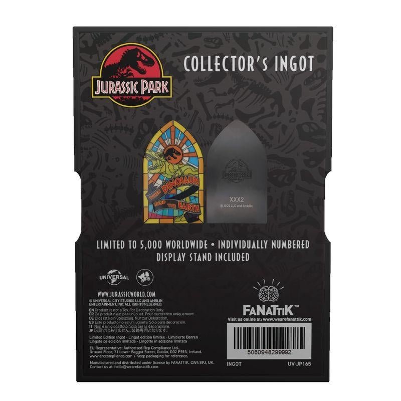 JURASSIC PARK - Stained Glass Window - Lingot Edition Limitée