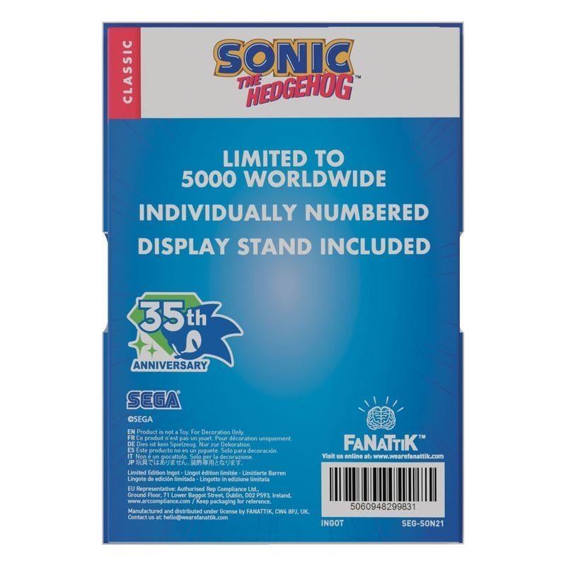 SONIC - Stained Glass Window - Lingot Edition Limitée