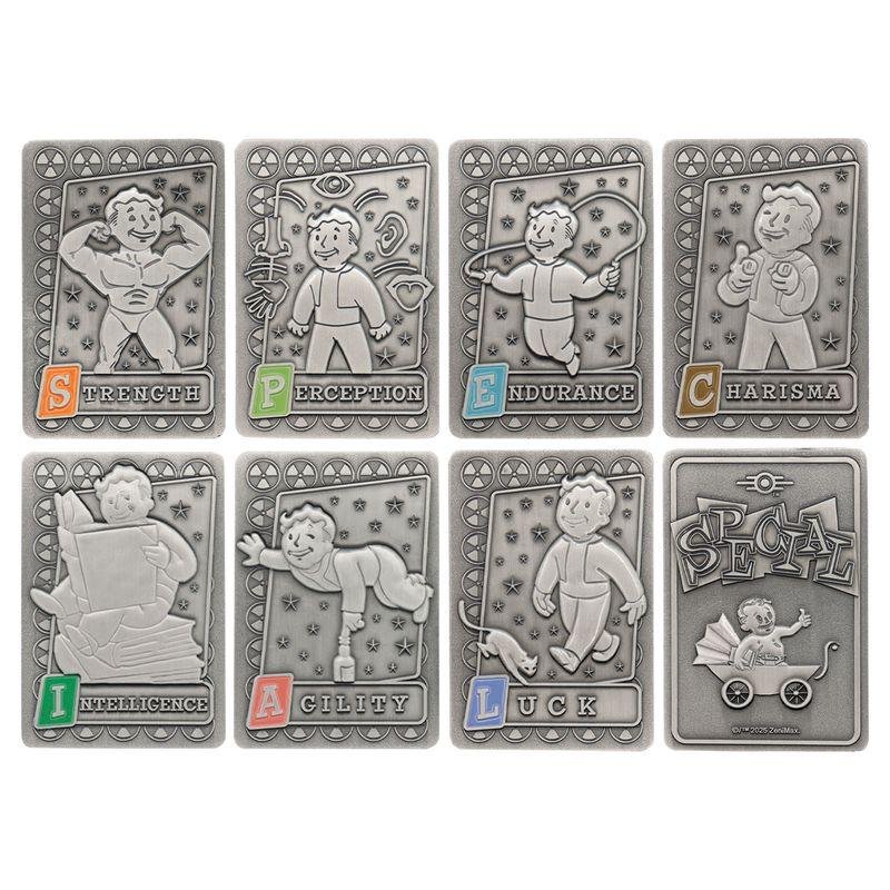 FALLOUT - S.P.E.C.I.A.L. Perk - Set de 7 Lingot