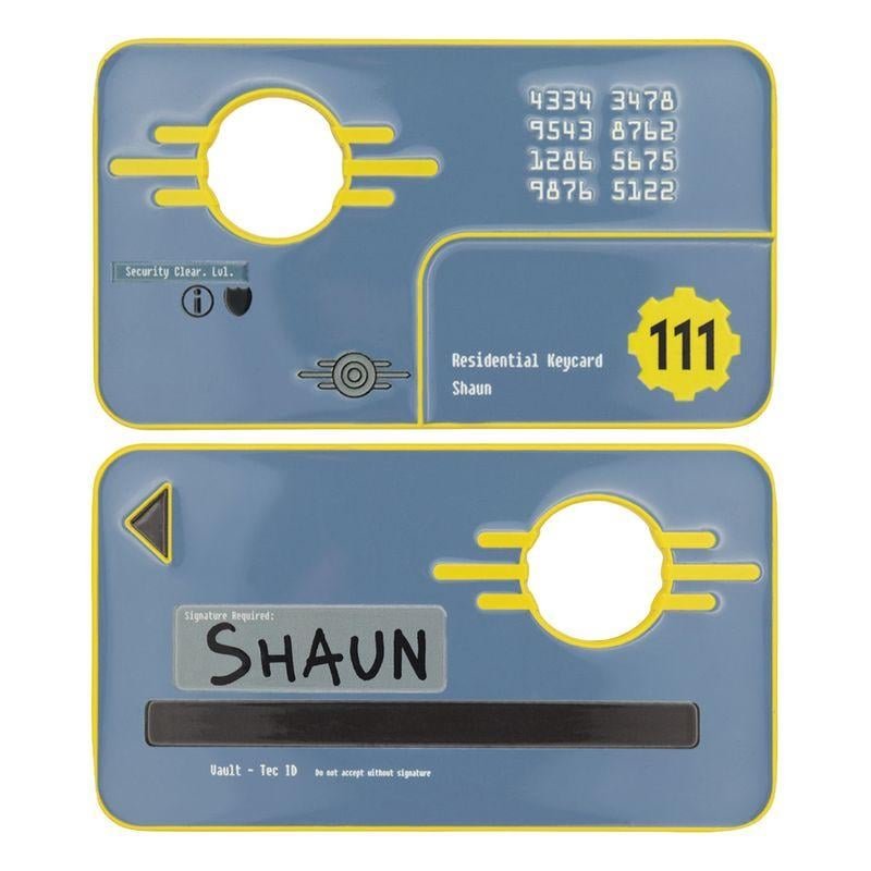 FALLOUT 4 - Vault 111 Security Keycard - Replique Edition Limité