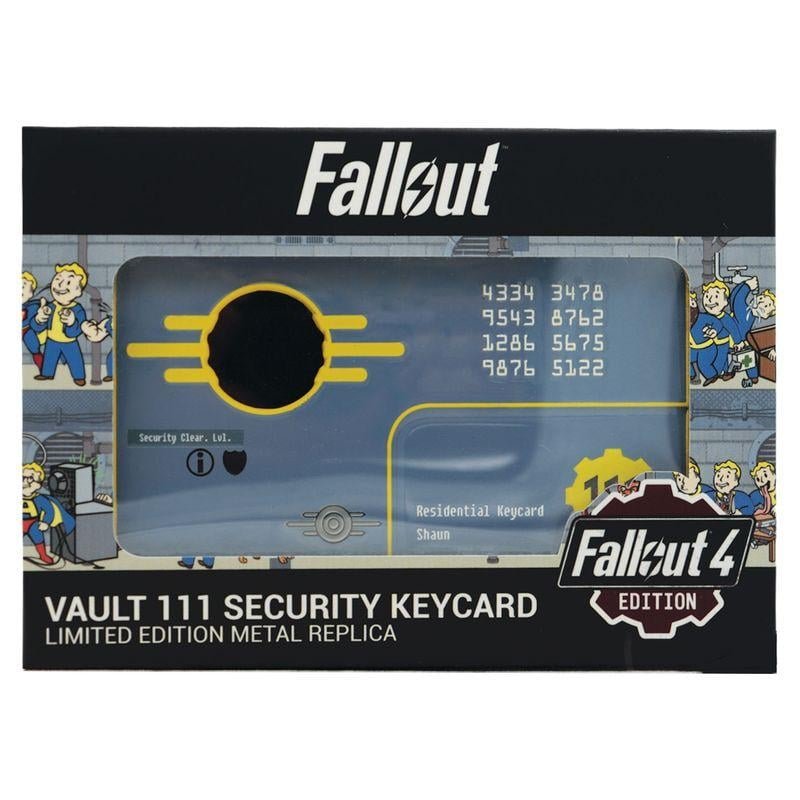 FALLOUT 4 - Vault 111 Security Keycard - Replique Edition Limité