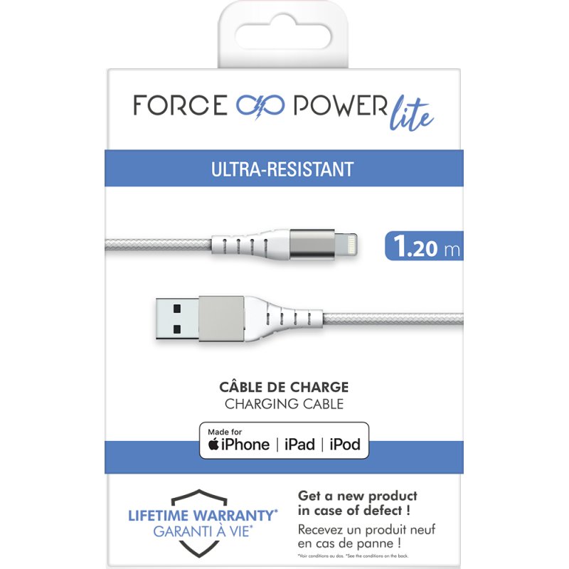 FORCE CASE FPLIAMFI1M2RW mobile phone cable White