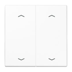 JUNG LS102PWW Plaque de commutation et obturateur
