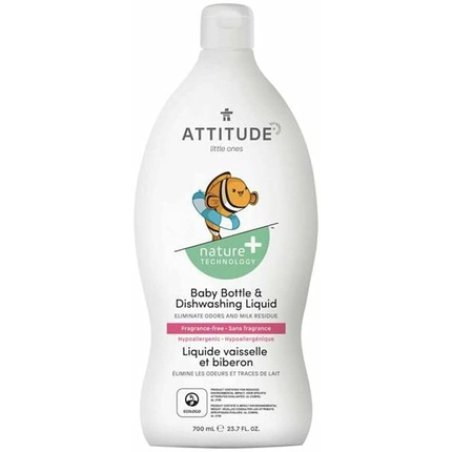 Attitude Little Ones Dishwashing Liquid Perfume Free 700 Ml
