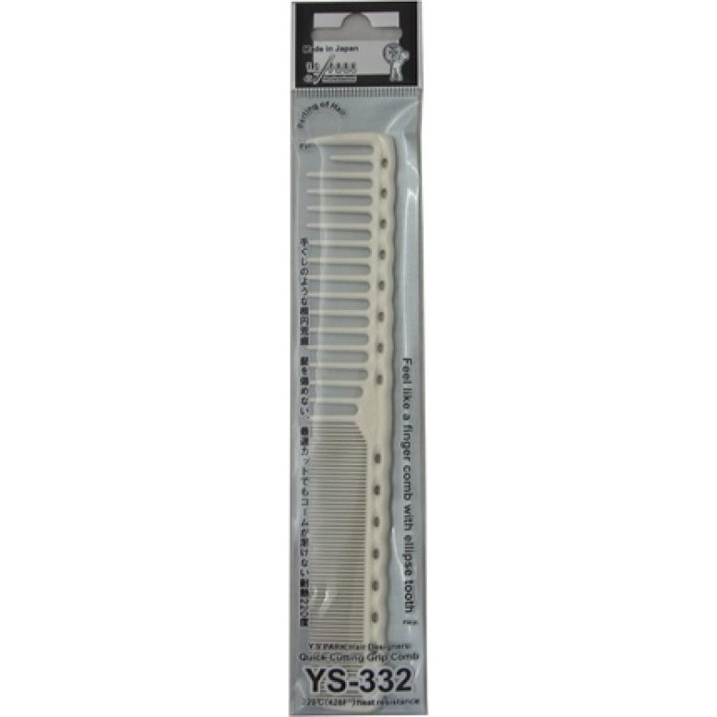 YS Park 332 Quick Cutting Grip Comb White by Y.S.Park