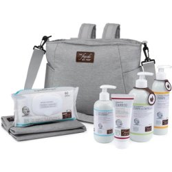 Fiocchi Di Riso Diaper Bag Newborn Skin Care Set Washcloths Diaper Rash Cream Liquid Body Cream Mioderm Intimate