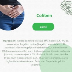 Fitoben Coliben Natural Supplement with Melissa, Angelica, Aloe, and Chamomile