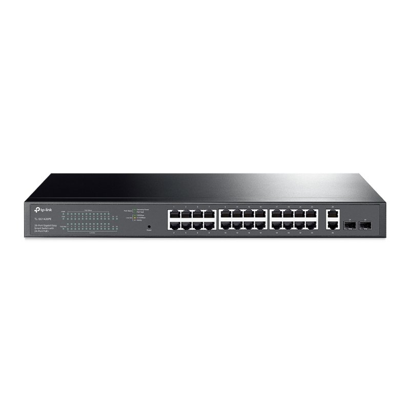 TP-Link 28-Port Gigabit Easy Smart Switch with 24-Port PoE 