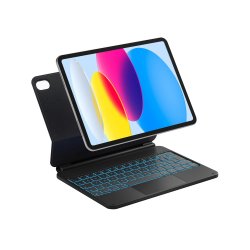 Inateck NeoMagic Magnetische Tastaturhülle, schwarz Für iPad 11" (A16 2025) und iPad 10. Generation, QWERTZ-Layout