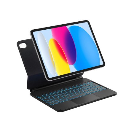 Inateck NeoMagic Magnetische Tastaturhülle, schwarz Für iPad 11" (A16 2025) und iPad 10. Generation, QWERTZ-Layout