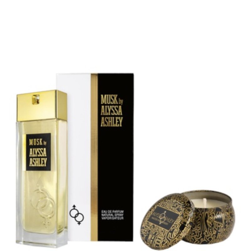 Alyssa Ashley Musk Eau De Parfum 100 Ml Gift Set With 110 G Scented Candle
