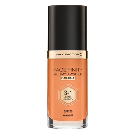 Max Factor Facefinity 3-in-1 All Day Flawless Liquid Foundation SPF 20 90 Amber 30ml