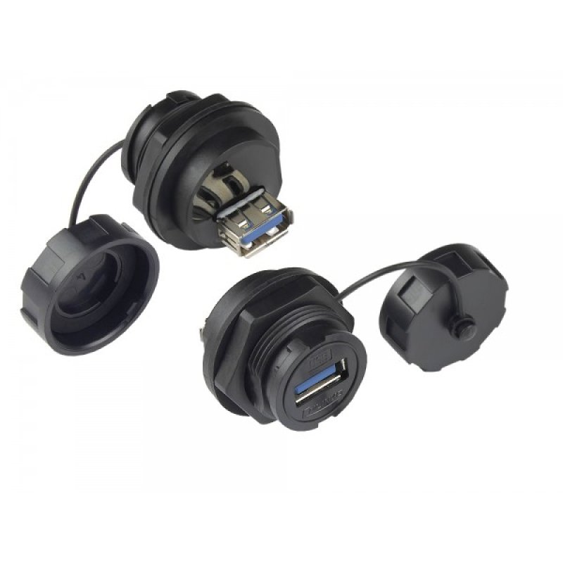 Alcasa IC04-U304 wire connector USB A Black