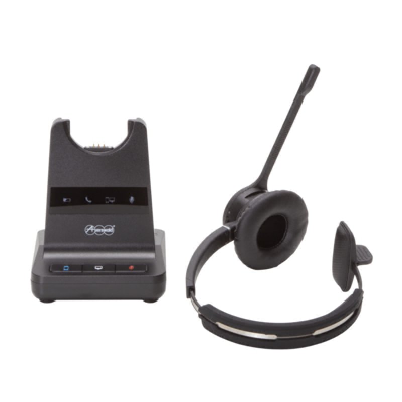 Auerswald COMfortel H-600 Headset Wired & Wireless Head-band Office/Call center Bluetooth Black