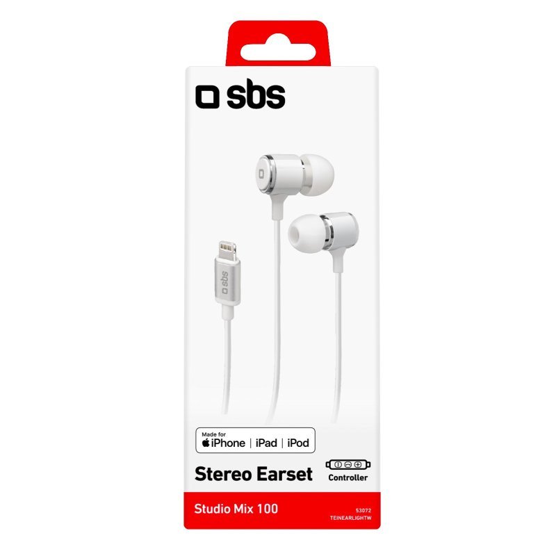 SBS In-ear stereo headset with Lightning connector