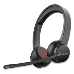 MediaRange MROS307 casque Sans fil Arceau Appels/Musique USB Type-C Bluetooth Noir