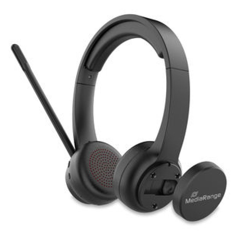 MediaRange MROS307 casque Sans fil Arceau Appels/Musique USB Type-C Bluetooth Noir