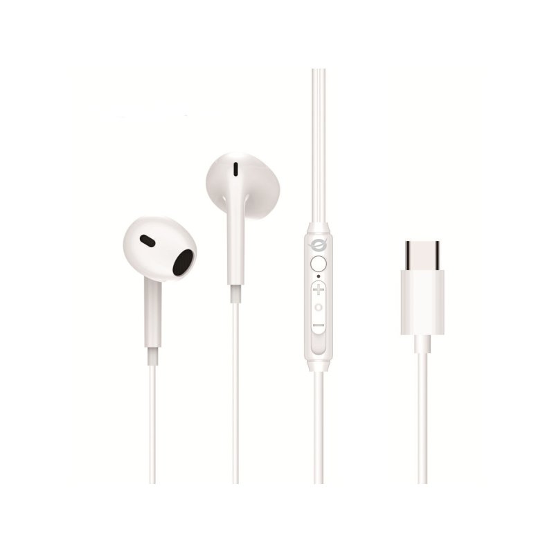 Conceptronic BRENDAN02W casque Avec fil Ecouteurs Appels/Musique USB Type-C Blanc