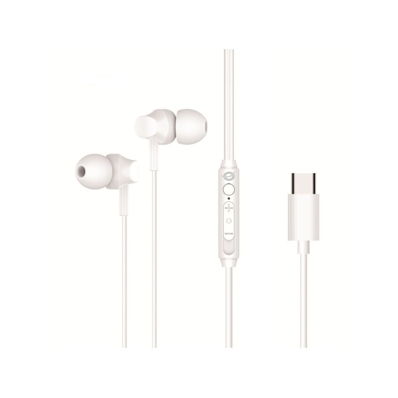 Conceptronic BRENDAN03W casque Avec fil Ecouteurs Appels/Musique USB Type-C Blanc