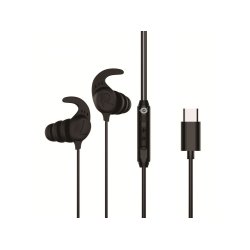 CONCEPTRONIC Headset In-Ear USB-C/Mikro/Ergono./ 1.20m sw