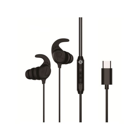 CONCEPTRONIC Headset In-Ear USB-C/Mikro/Ergono./ 1.20m sw