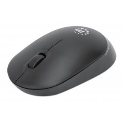 Manhattan Performance III Wireless Mouse, Black, 1000dpi, 2.4Ghz (up to 10m), USB, Optical, Ambidextrous, Three Button