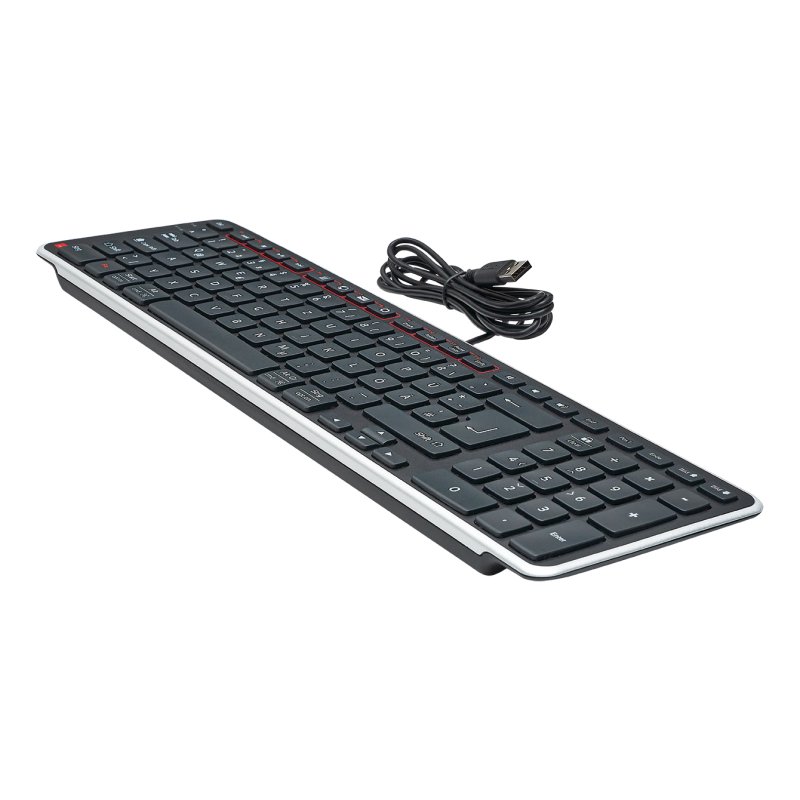 TAS Contour Balance Tastatur wired DE-Layout schwarz/silber retail