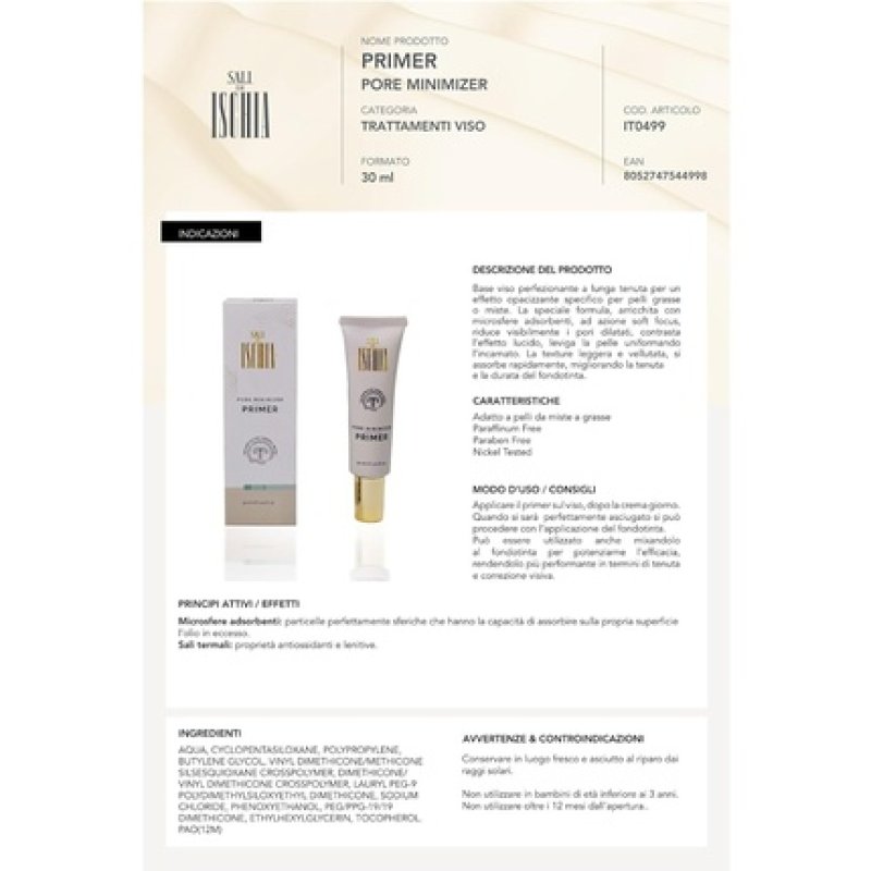 Ischia Salts Primer Pore Minimizer 30ml